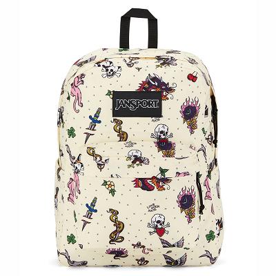 Beige JanSport SuperBreak® Plus Laptop Backpacks | IL_JS121