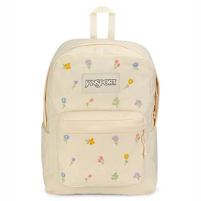 Beige JanSport SuperBreak® Plus Laptop Backpacks | IL_JS497