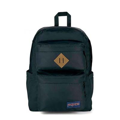 Black JanSport Double Break School Backpacks | IL_JS447