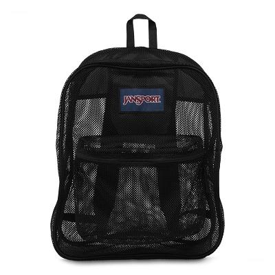 Black JanSport Mesh Pack School Backpacks | IL_JS126