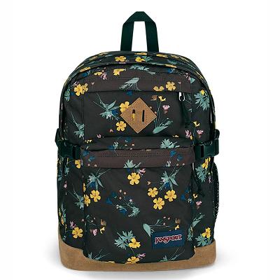 Black / Yellow JanSport SUEDE CAMPUS School Backpacks | IL_JS305