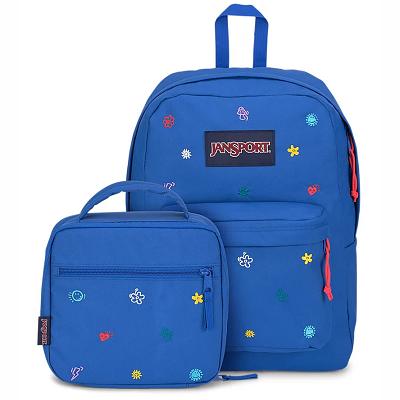 Blue JanSport KIDCORE CHARMS BUNDLE Laptop Backpacks | IL_JS408