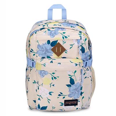 Blue / Yellow JanSport Main Campus Laptop Backpacks | IL_JS187