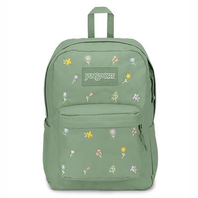 Green JanSport SuperBreak® Plus Laptop Backpacks | IL_JS341