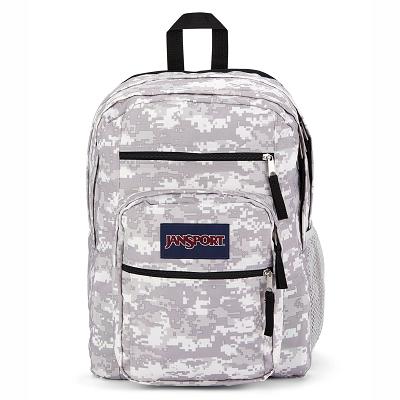 Grey / Camo JanSport BIG STUDENT Laptop Backpacks | IL_JS082