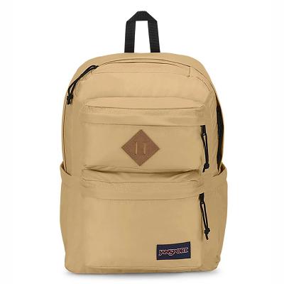 Khaki JanSport Double Break Laptop Backpacks | IL_JS162