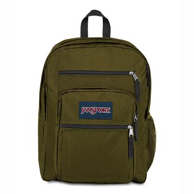 Olive JanSport BIG STUDENT Laptop Backpacks | IL_JS414