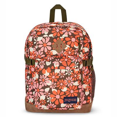 Orange JanSport SUEDE CAMPUS School Backpacks | IL_JS393