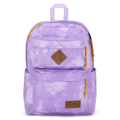 Purple JanSport Double Break Laptop Backpacks | IL_JS056