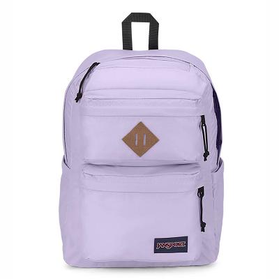 Purple JanSport Double Break Laptop Backpacks | IL_JS137