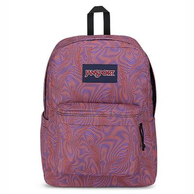 Purple / Orange JanSport SuperBreak® Plus School Backpacks | IL_JS322