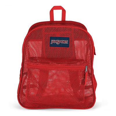 Red JanSport Mesh Pack School Backpacks | IL_JS336