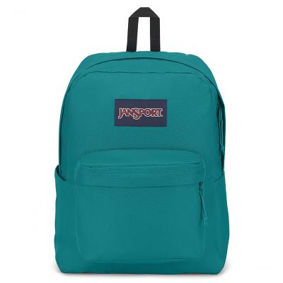 Turquoise JanSport SuperBreak® Plus Laptop Backpacks | IL_JS037