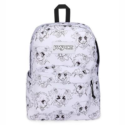 White JanSport SuperBreak® Plus Laptop Backpacks | IL_JS127