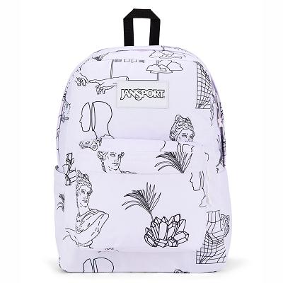 White JanSport SuperBreak® School Backpacks | IL_JS423