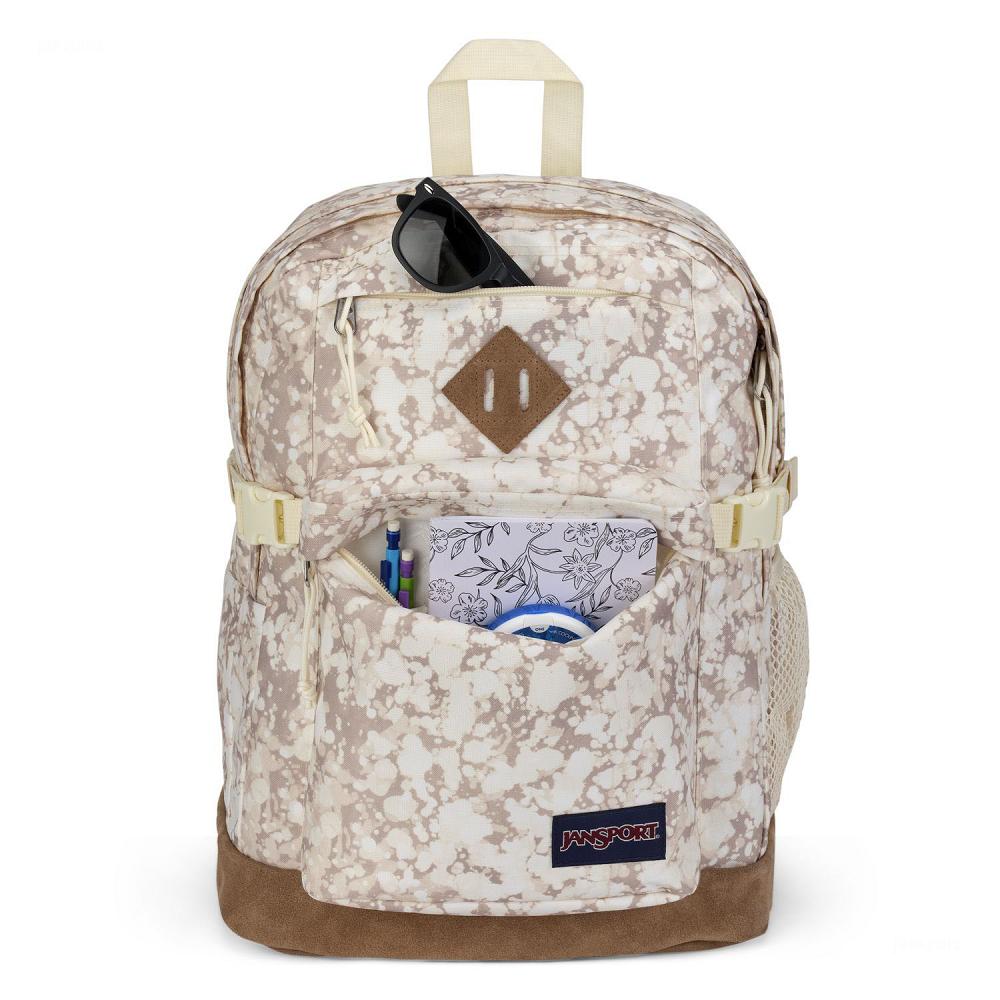 Beige JanSport SUEDE CAMPUS Laptop Backpacks | IL_JS542