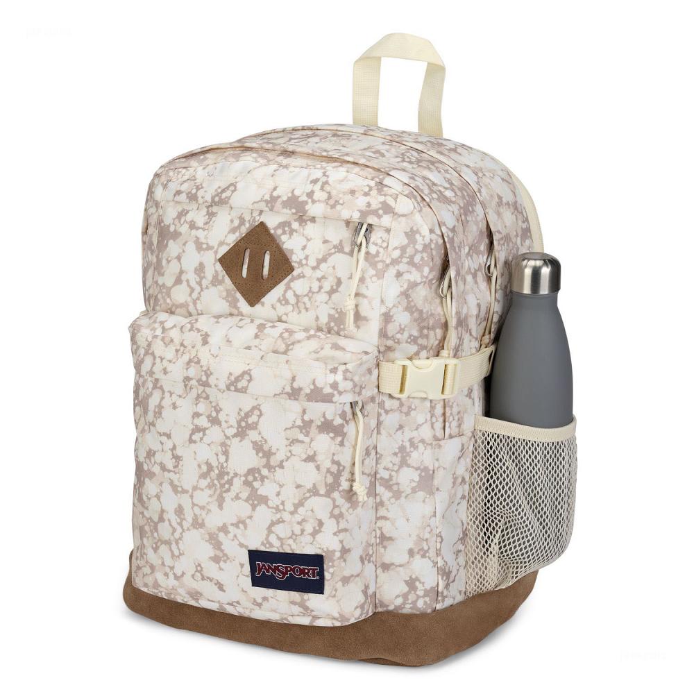 Beige JanSport SUEDE CAMPUS Laptop Backpacks | IL_JS542