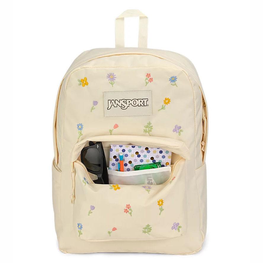 Beige JanSport SuperBreak® Plus Laptop Backpacks | IL_JS497