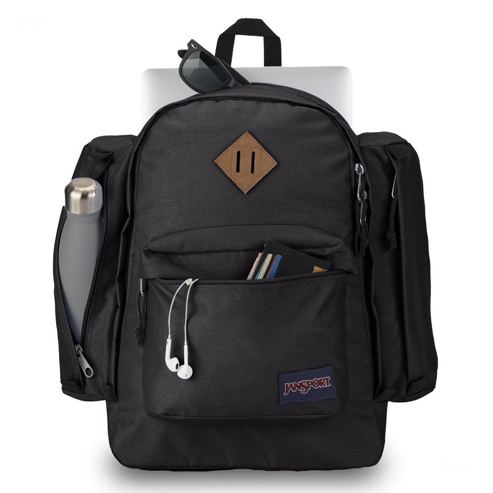 Black JanSport Field Pack Laptop Backpacks | IL_JS297