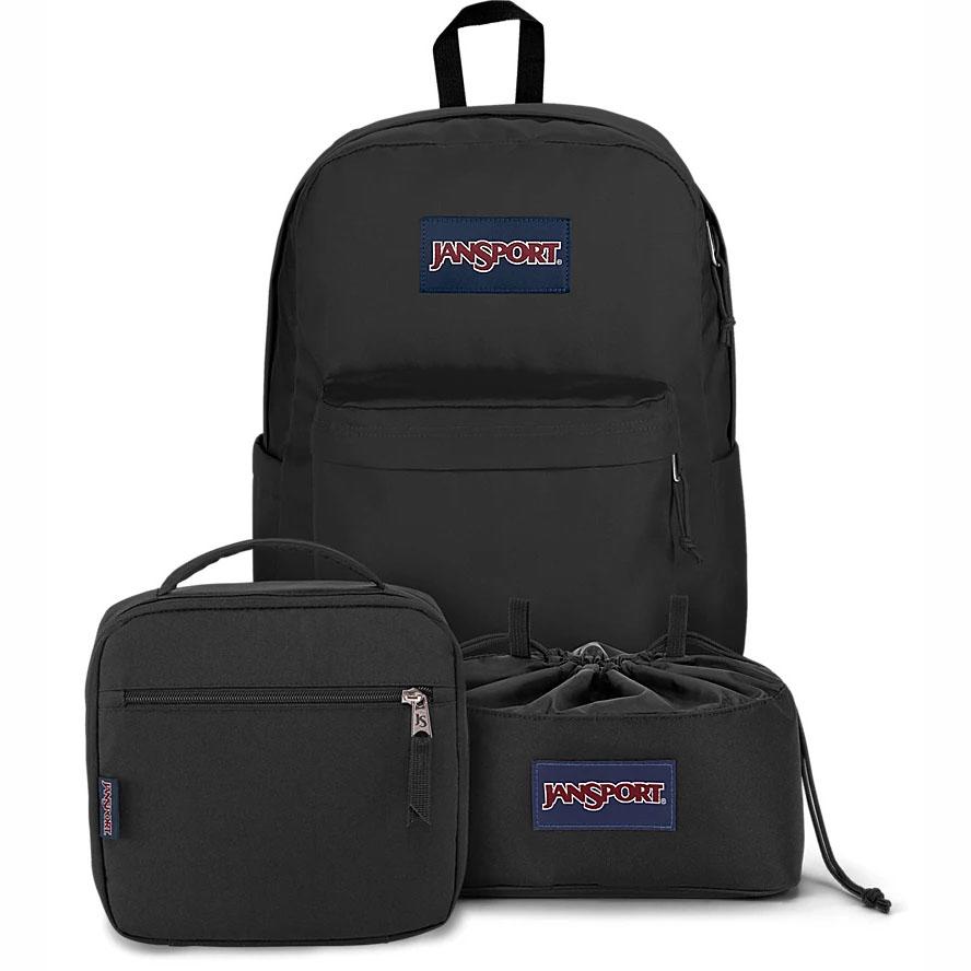 Black JanSport MIDNIGHT BUNDLE School Backpacks | IL_JS557