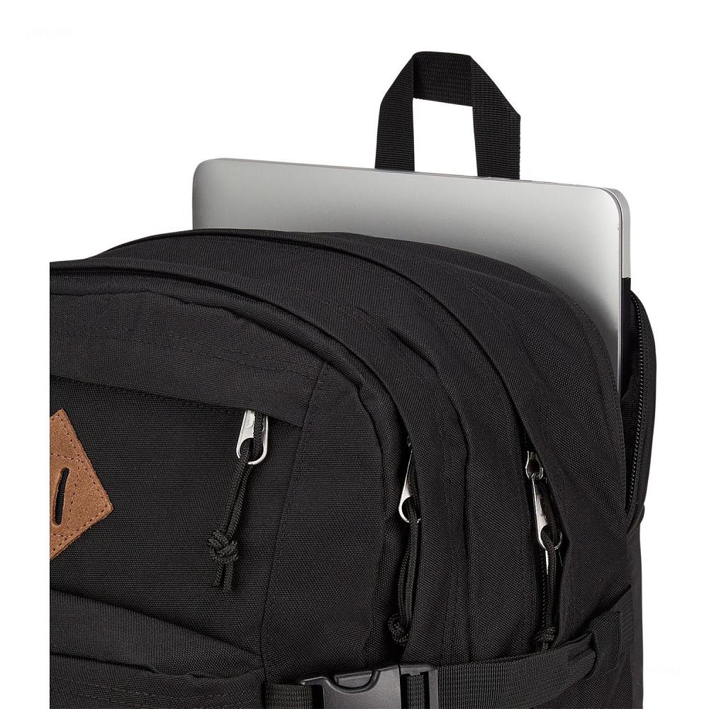 Black JanSport SUEDE CAMPUS Laptop Backpacks | IL_JS379