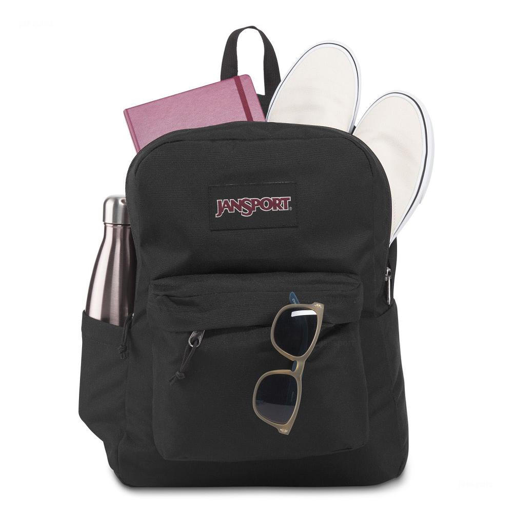 Black JanSport SuperBreak® Plus Laptop Backpacks | IL_JS416