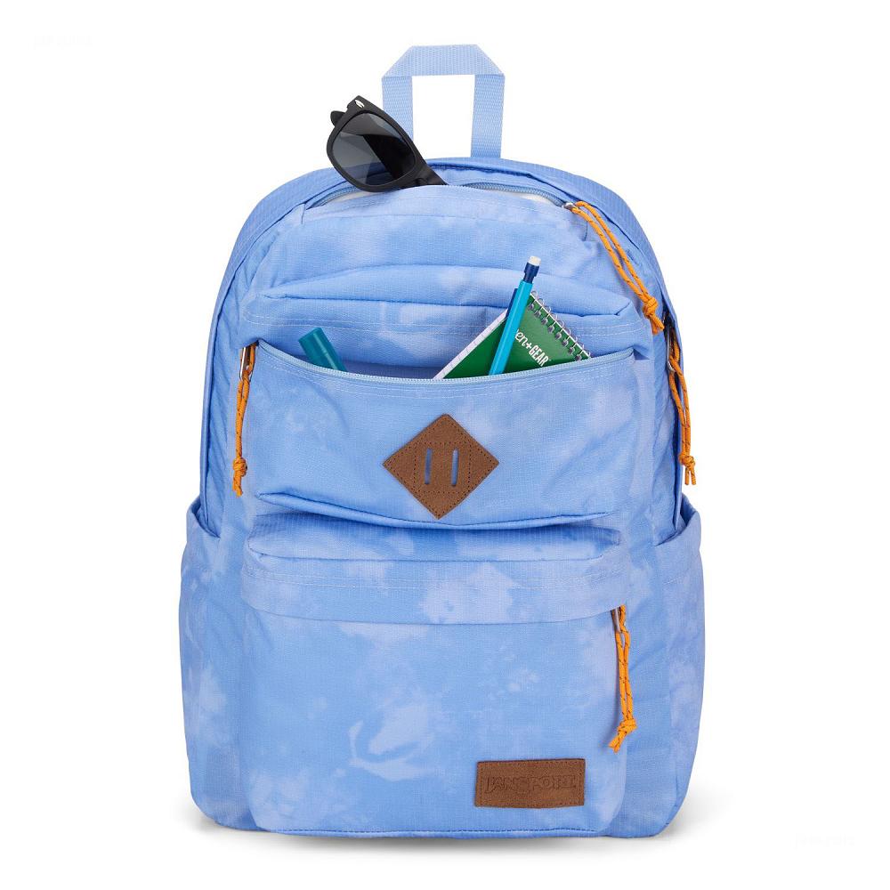 Blue JanSport Double Break Laptop Backpacks | IL_JS122