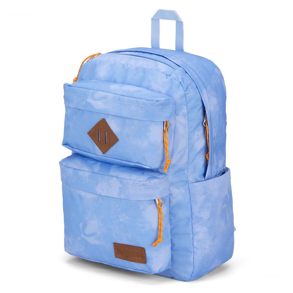 Blue JanSport Double Break Laptop Backpacks | IL_JS122