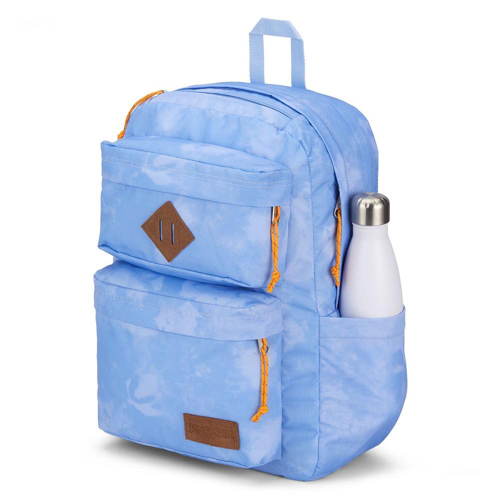 Blue JanSport Double Break School Backpacks | IL_JS010