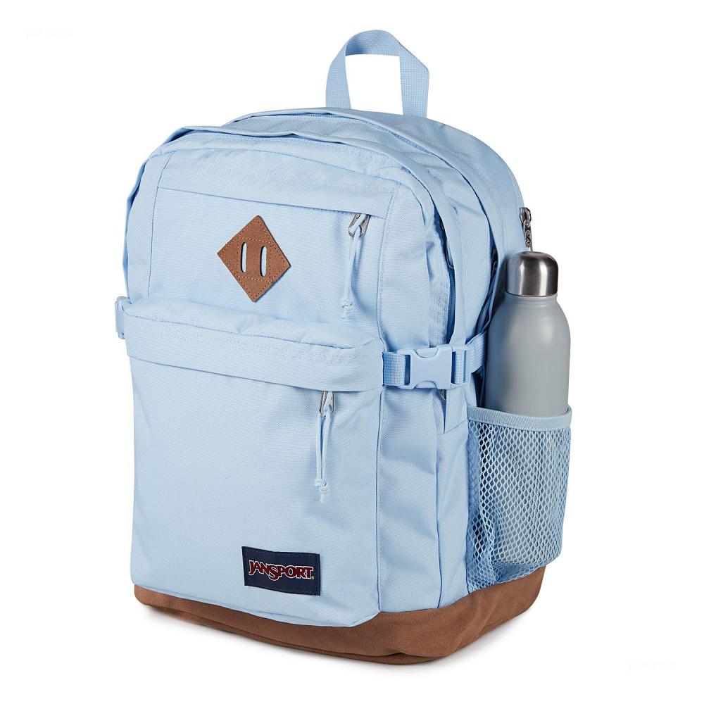 Blue JanSport SUEDE CAMPUS School Backpacks | IL_JS049