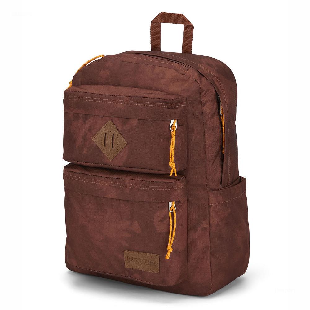 Brown JanSport Double Break Laptop Backpacks | IL_JS312