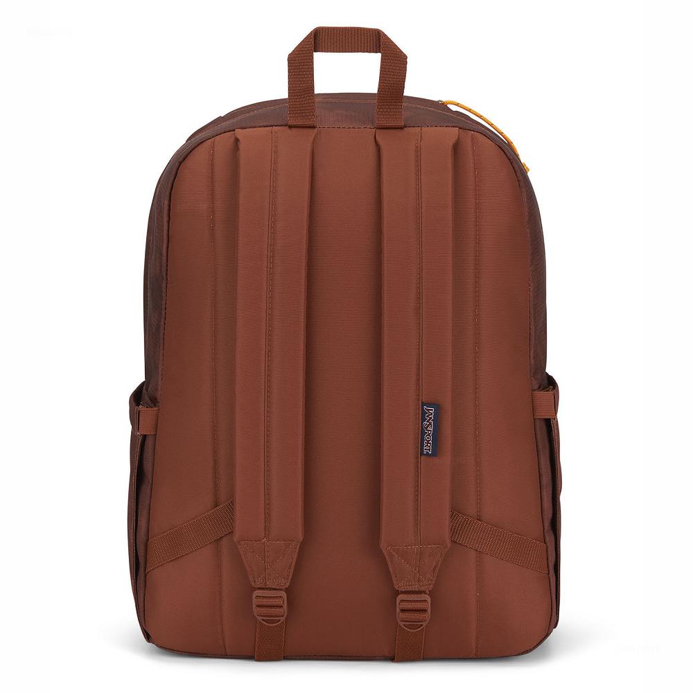 Brown JanSport Double Break Laptop Backpacks | IL_JS312