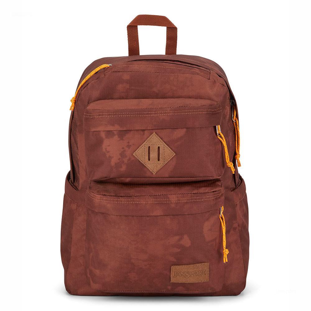 Brown JanSport Double Break Laptop Backpacks | IL_JS312