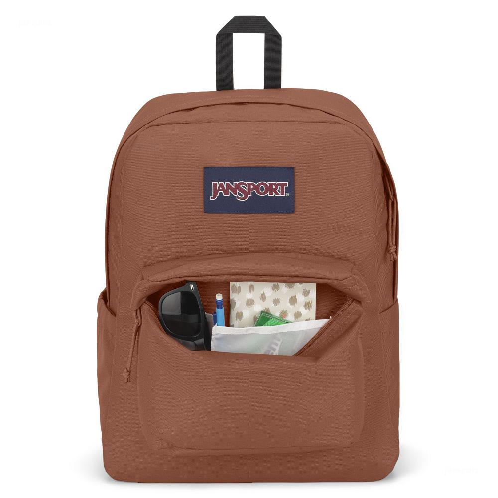 Brown JanSport SuperBreak® Plus School Backpacks | IL_JS473