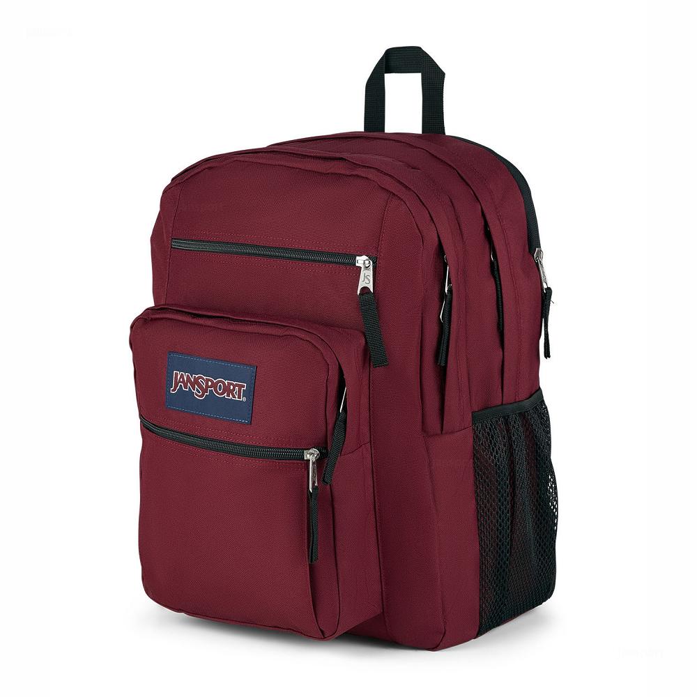 Burgundy JanSport BIG STUDENT Laptop Backpacks | IL_JS369