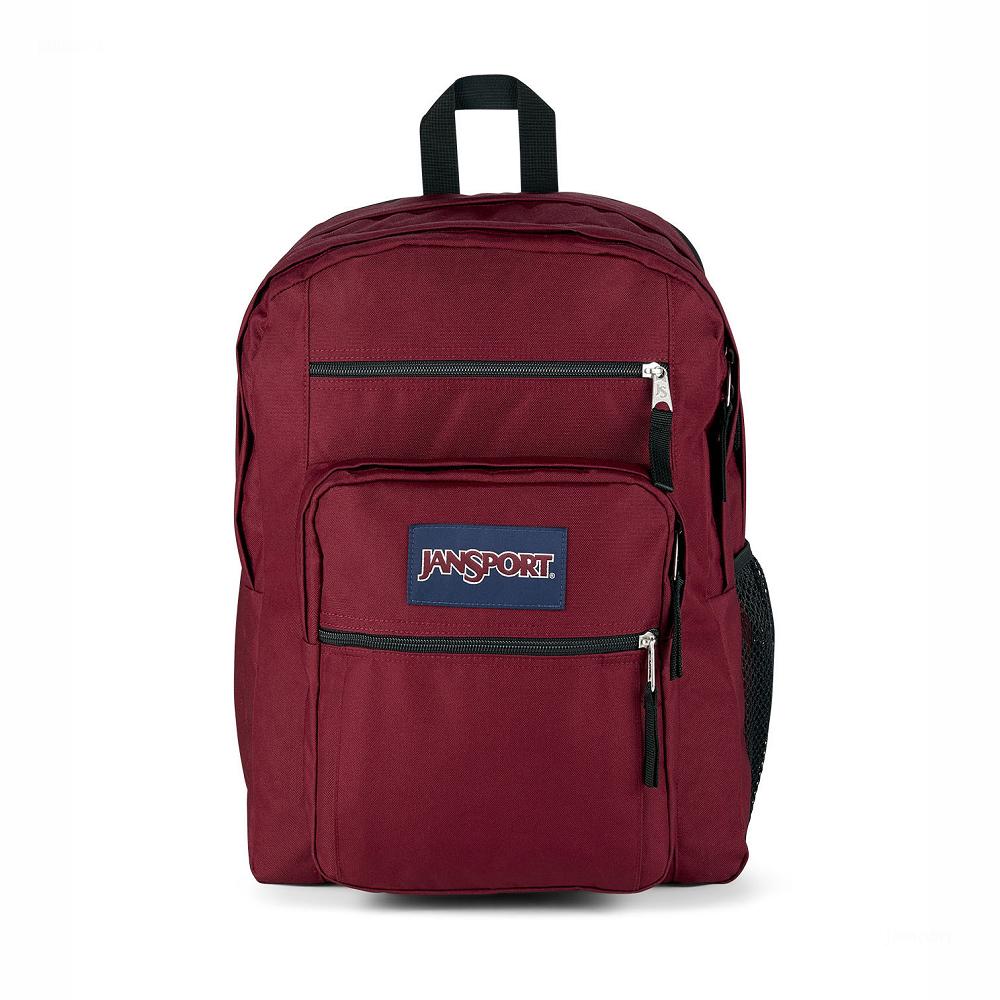 Burgundy JanSport BIG STUDENT Laptop Backpacks | IL_JS369