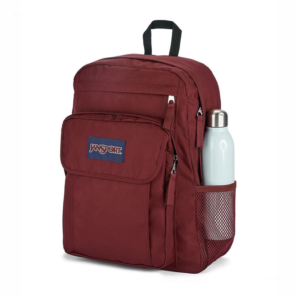 Burgundy JanSport UNION PACK Laptop Backpacks | IL_JS556