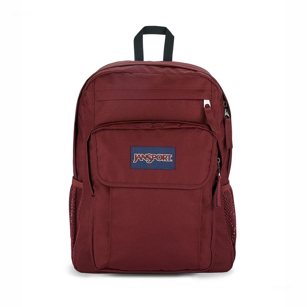 Burgundy JanSport UNION PACK Laptop Backpacks | IL_JS556