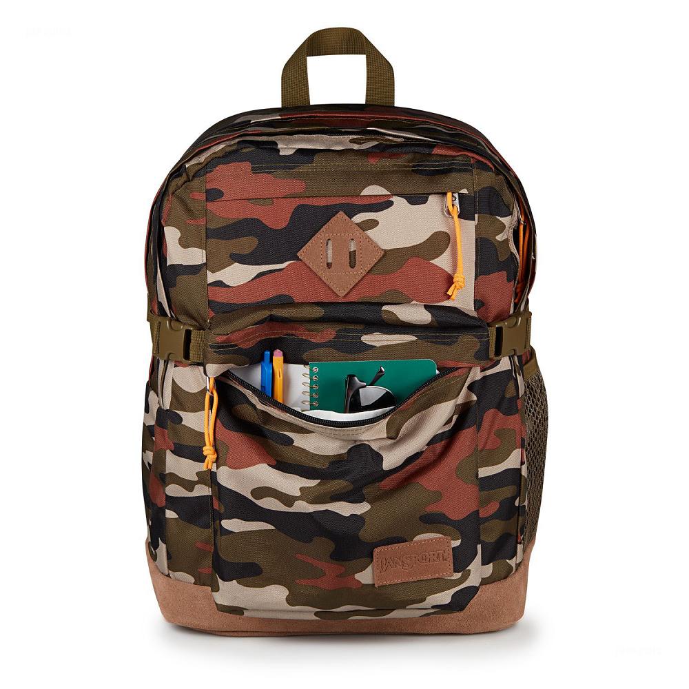 Camo JanSport SUEDE CAMPUS Laptop Backpacks | IL_JS538C