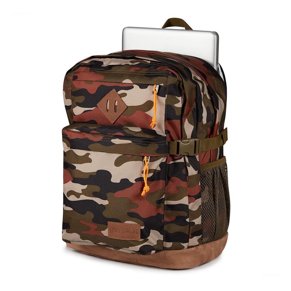 Camo JanSport SUEDE CAMPUS Laptop Backpacks | IL_JS538C