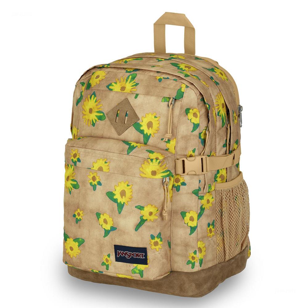 Khaki JanSport SUEDE CAMPUS Laptop Backpacks | IL_JS213