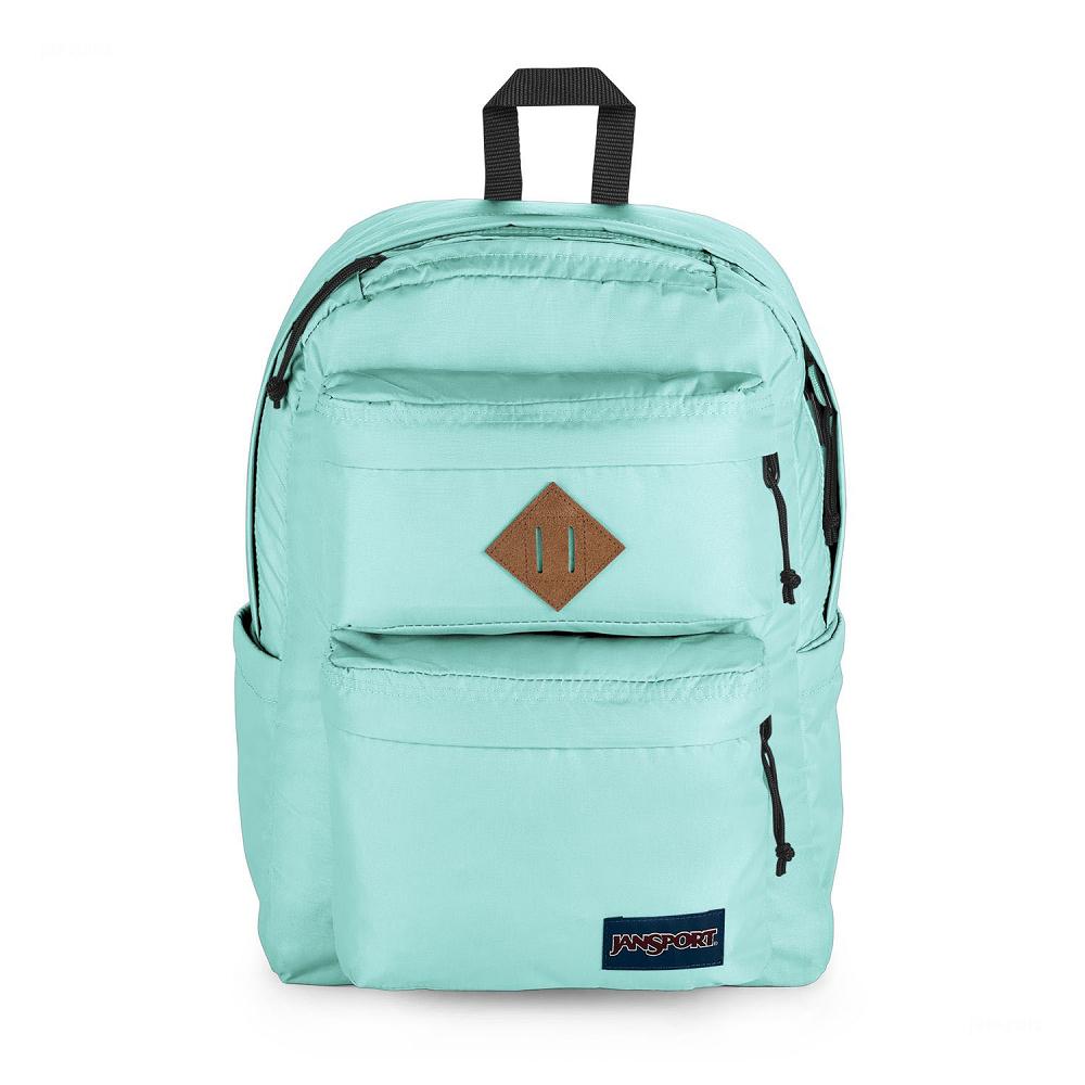 Light Blue JanSport Double Break School Backpacks | IL_JS106