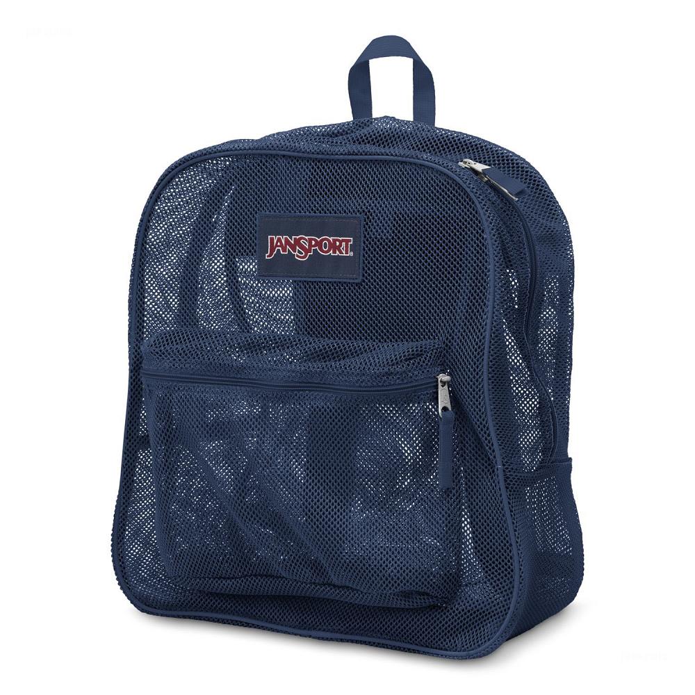 Navy JanSport Mesh Pack School Backpacks | IL_JS287