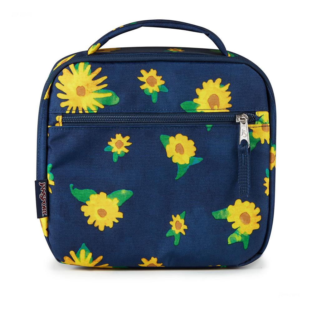 Navy / Yellow JanSport LUNCH BREAK Lunch Bags | IL_JS291