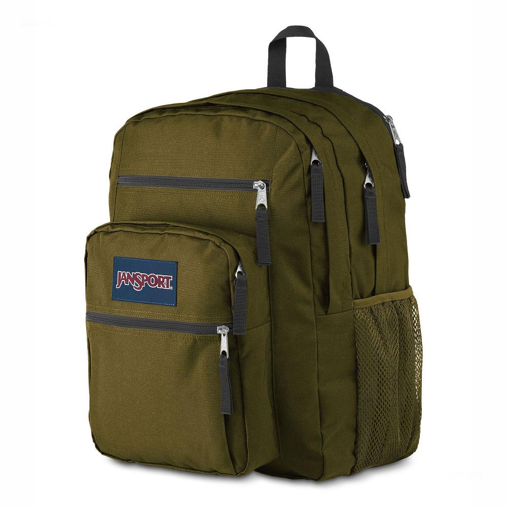 Olive JanSport BIG STUDENT Laptop Backpacks | IL_JS414