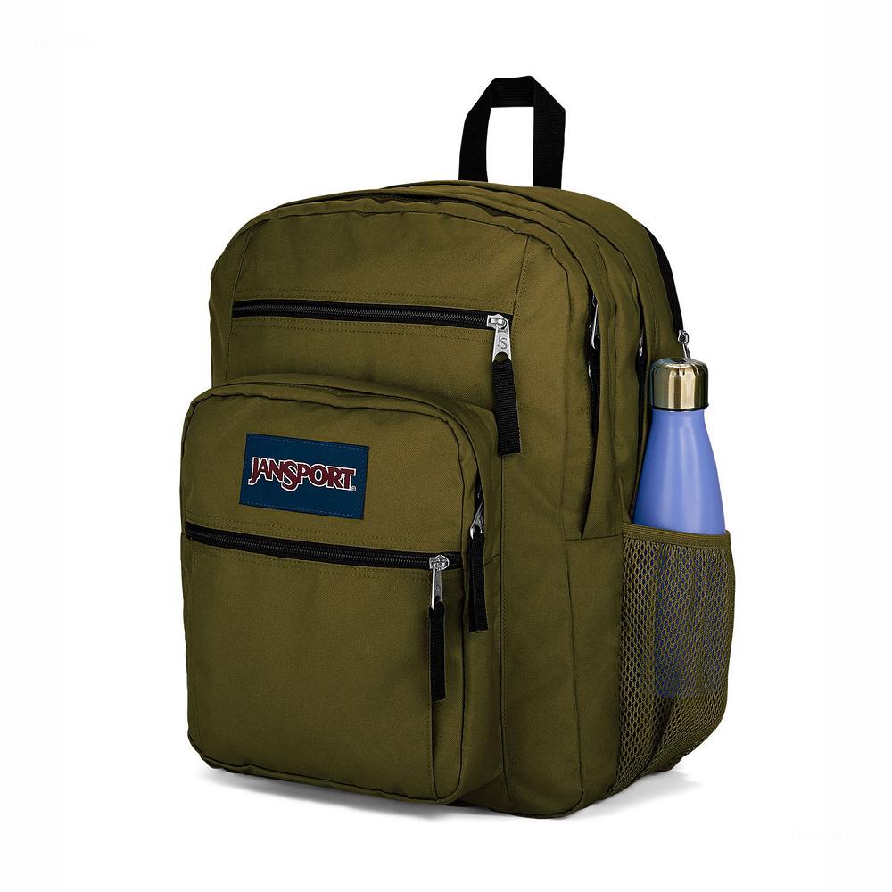 Olive JanSport BIG STUDENT Laptop Backpacks | IL_JS414