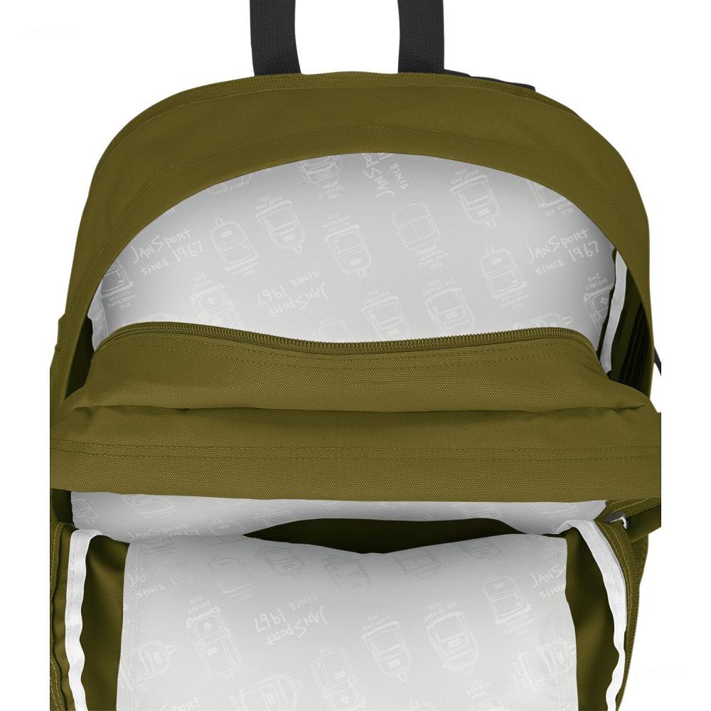 Olive JanSport Main Campus Laptop Backpacks | IL_JS073