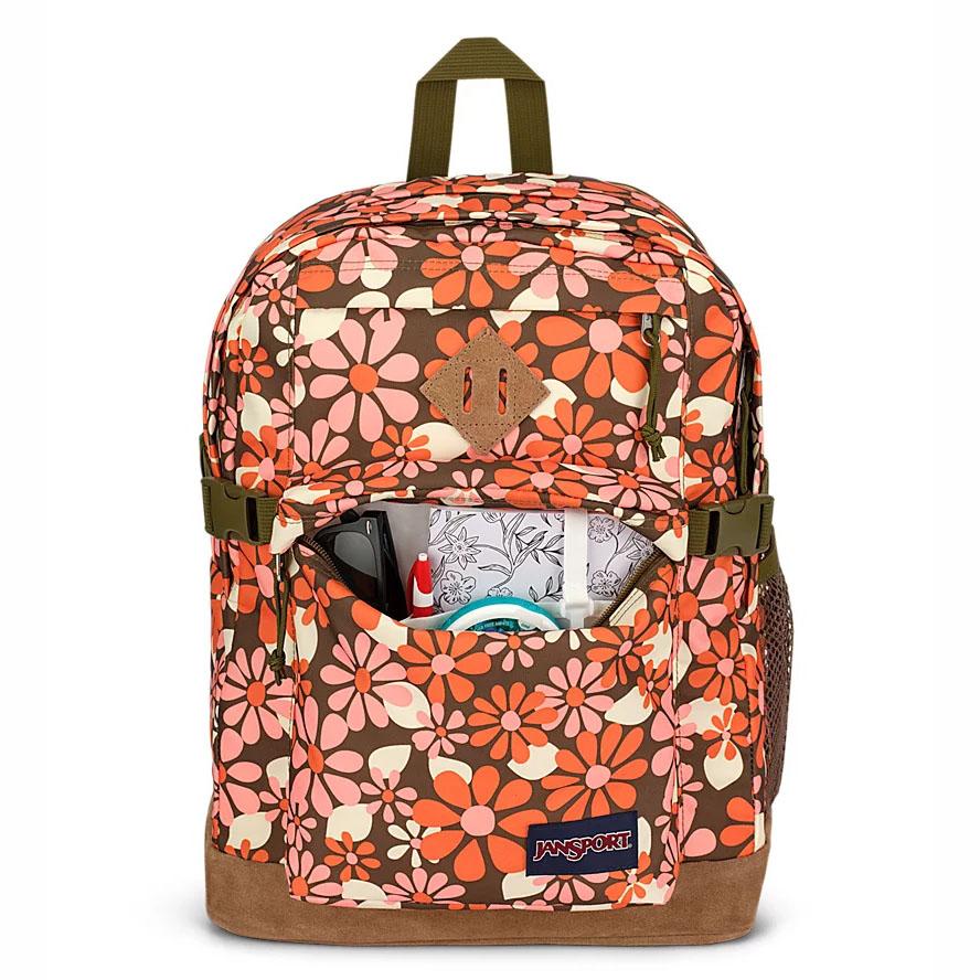 Orange JanSport SUEDE CAMPUS School Backpacks | IL_JS393