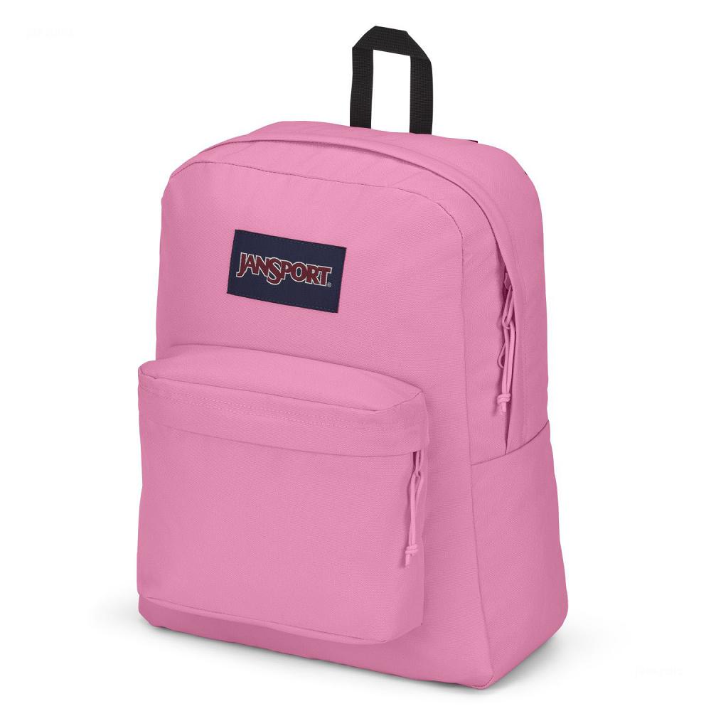 Pink JanSport SuperBreak® Plus Laptop Backpacks | IL_JS196