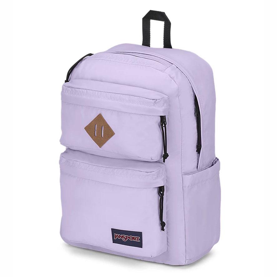 Purple JanSport Double Break Laptop Backpacks | IL_JS137